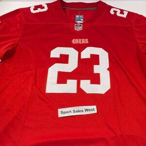San Francisco 49ers #23 NIKE On Field Cloth Embroidered Jersey